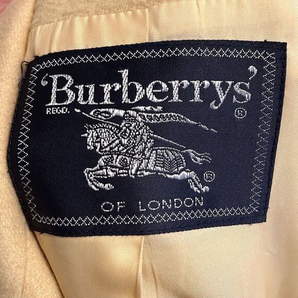 Vintage Burberry’s Yellow Lambswool Zipper Closure Pockets Blazer Jacket - Picture 14 of 14